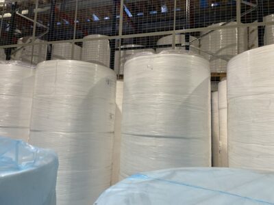 Déstockage de matières premières pour fabrication de masques