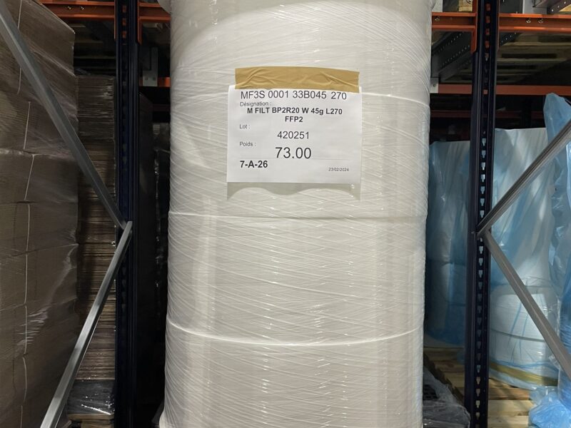 Déstockage de matières premières pour fabrication de masques