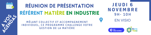 Référent matière en industrie Référent matière en industrie